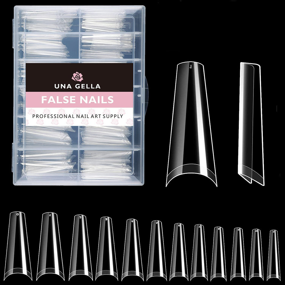 UNA GELLA nail tips support DIY extensions with long-lasting wear and easy customization.