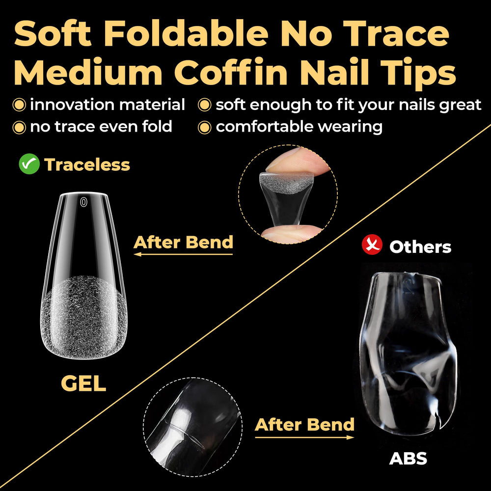 UNA GELLA ombre style art with press-on nails for easy design.