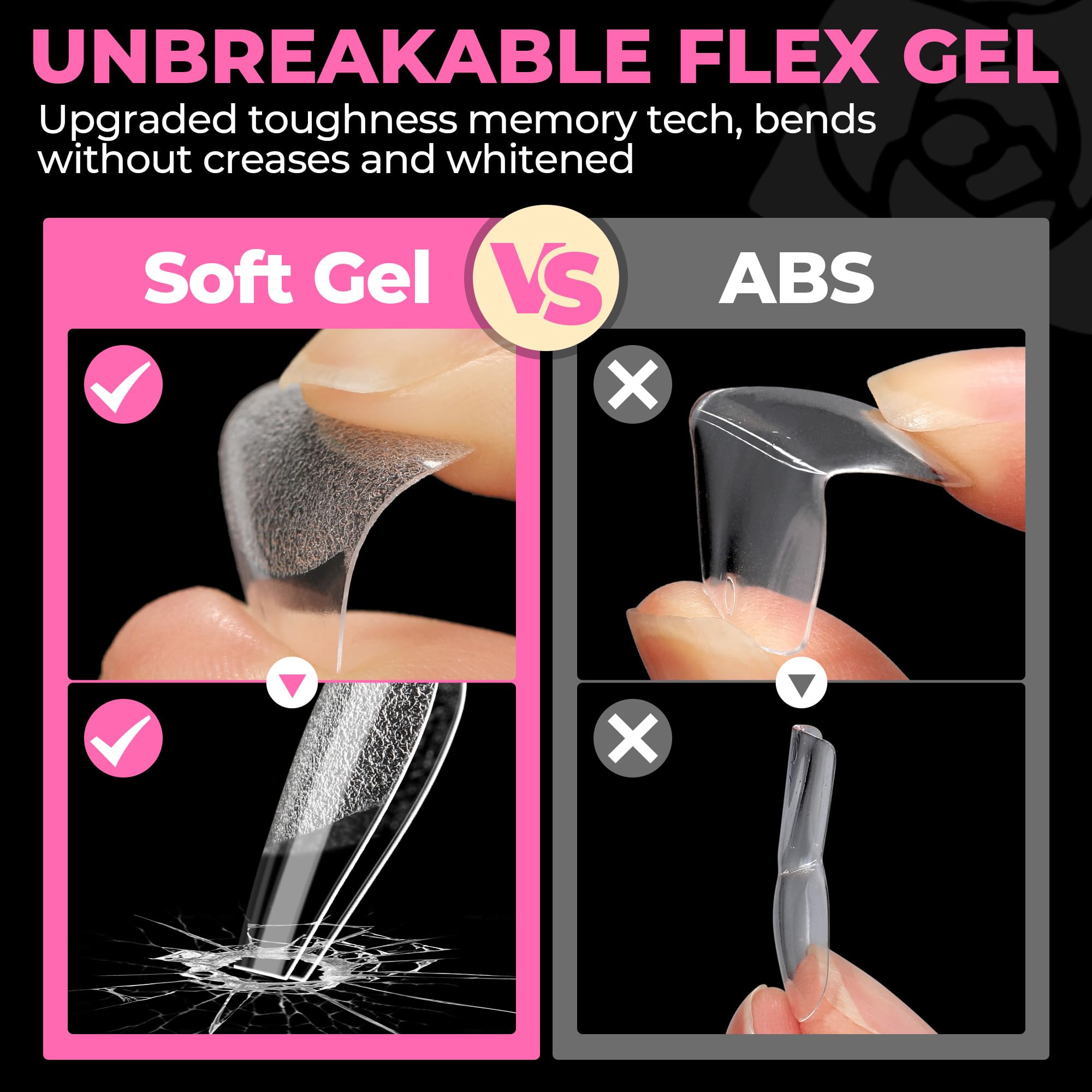 UNA GELLA pre-shaped tips simplify DIY nails with no filing required