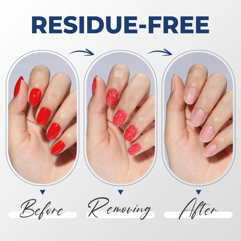 UNA GELLA remover application glide demonstrates smooth removal