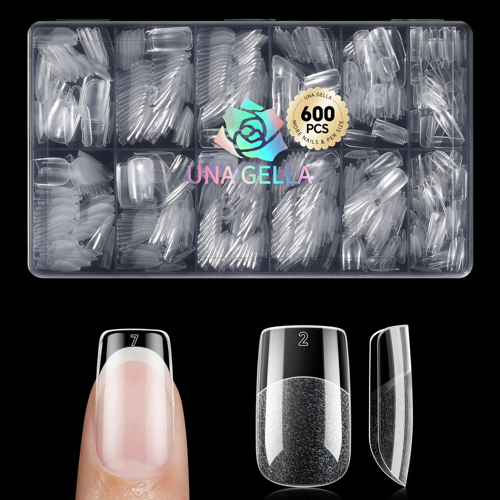 UNA GELLA short square tips inner matte texture for stronger adhesion.