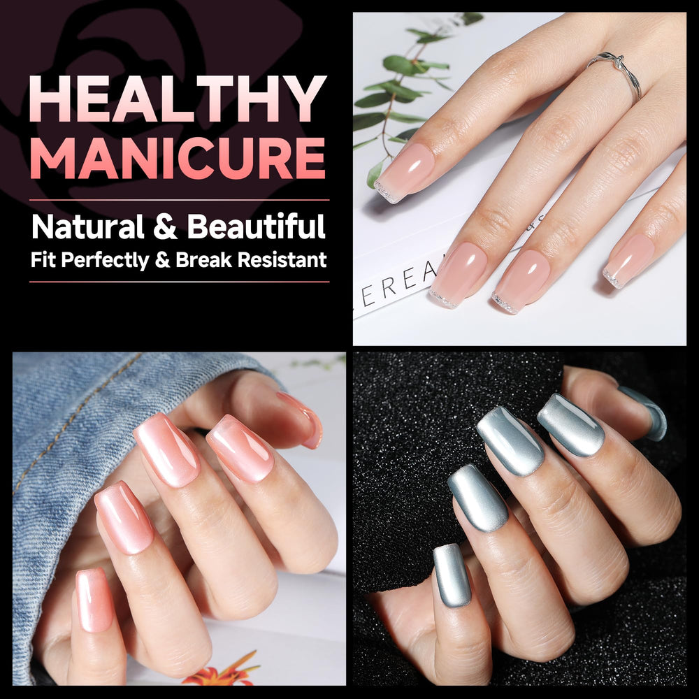 UNA GELLA durable yet gentle on nails for at-home nail art.