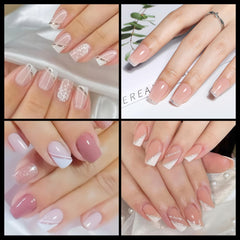 UNA GELLA 600pcs pre-etched tips save prep time for DIY nails.