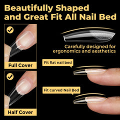 UNA GELLA soft gelly nails resist cracking for natural-looking results.