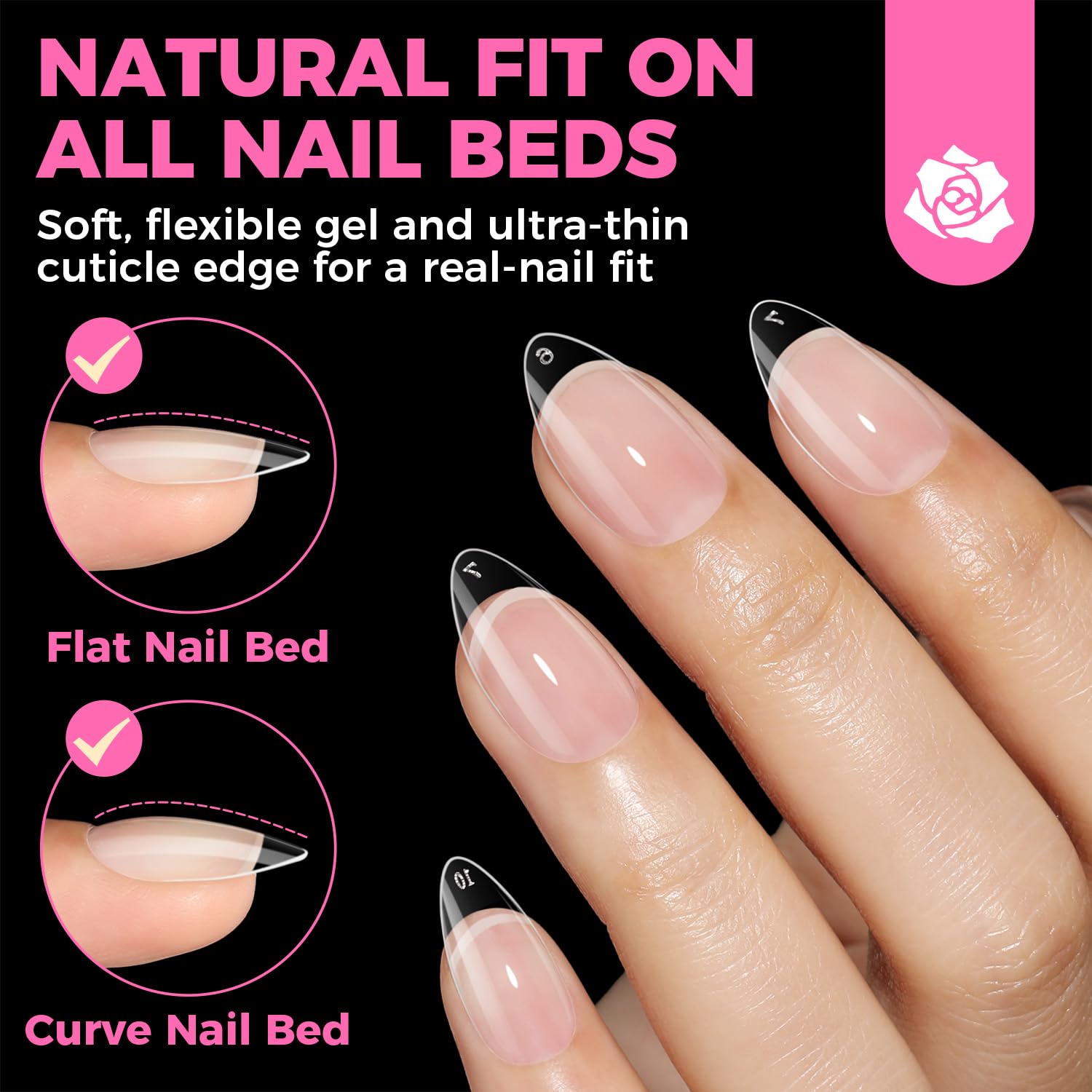 UNA GELLA soft gelly tips application demonstrates simple home manicure