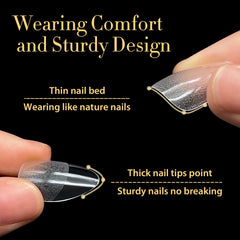UNA GELLA thin back edge creates natural fit and comfortable wear.