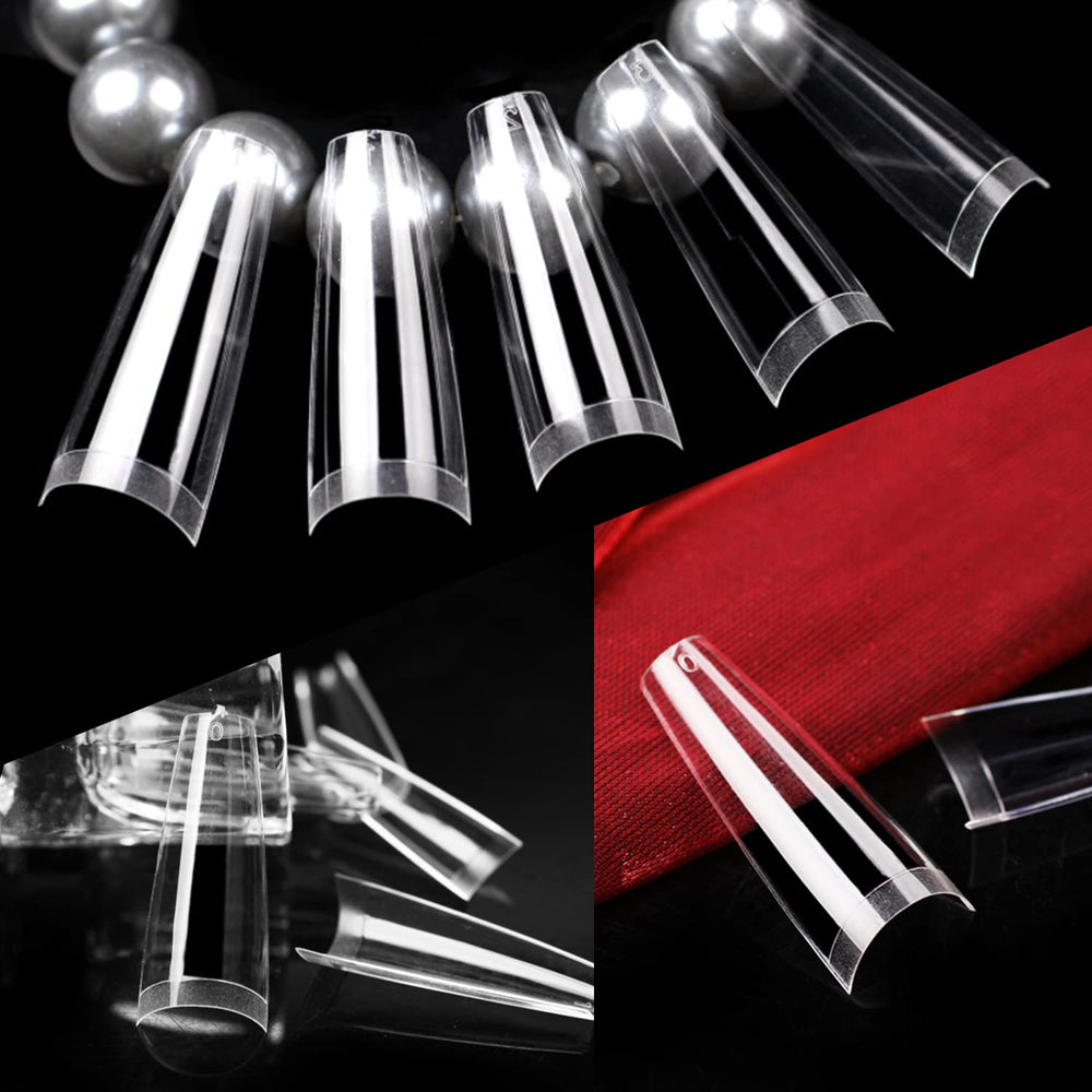 UNA GELLA top-numbered tips simplify sizing with pre-numbered marks on the tips.