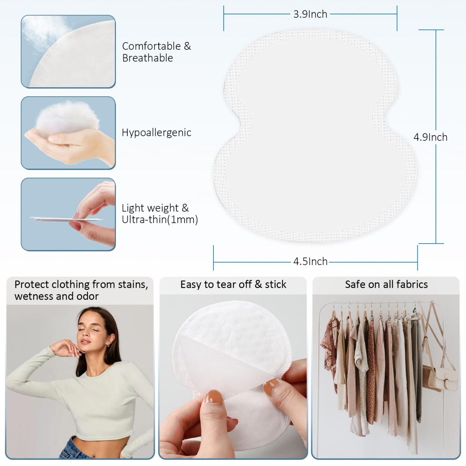 Protección de ropa con Unadir que evita manchas y sudor visible.