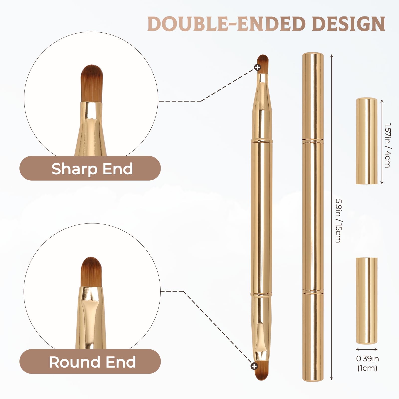 Unaone diseño compacto portátil para retoques fuera de casa.