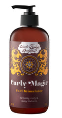 Uncle Funky's Daughter Curly Magic Stimulator bottle closeup for defined curls.