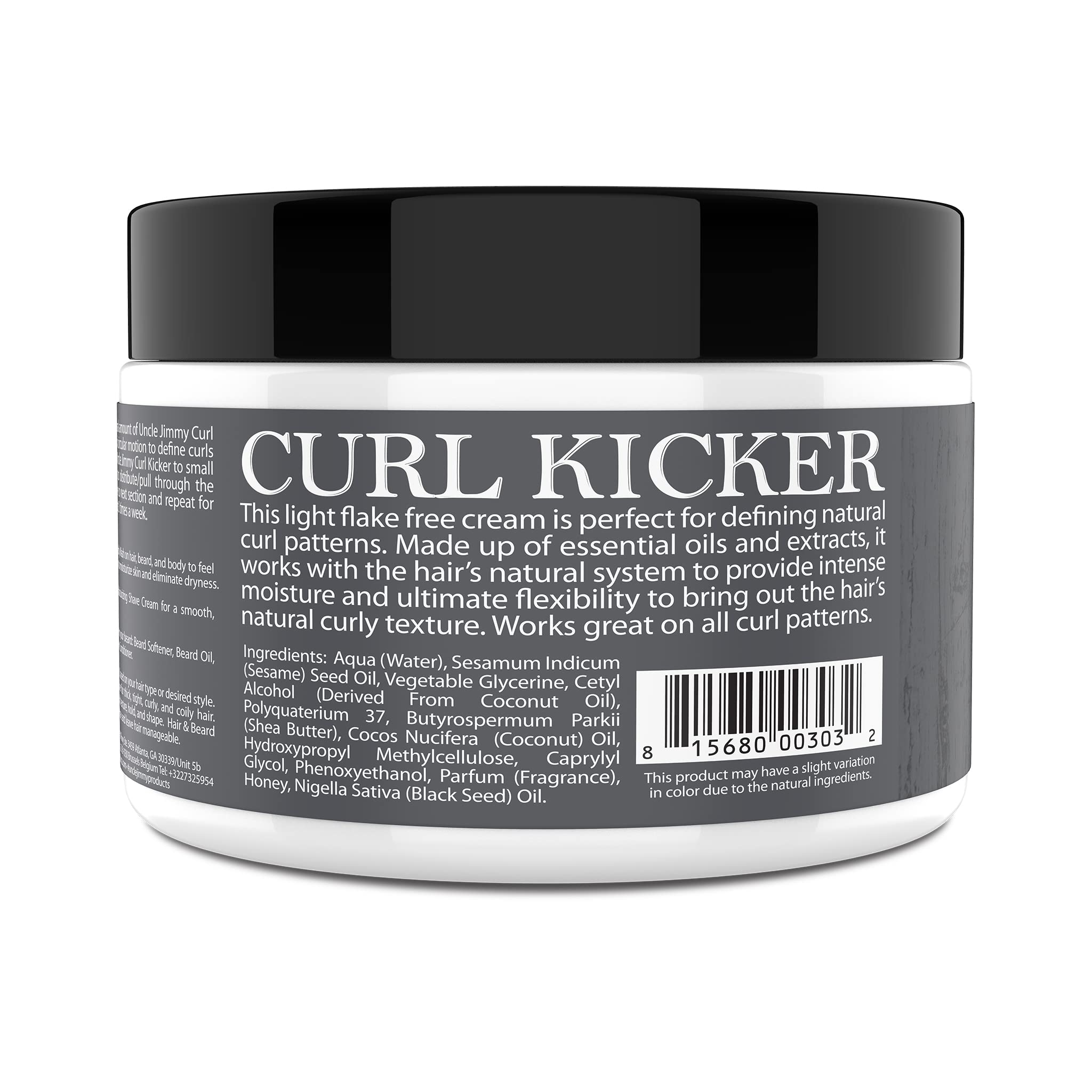 Uncle Jimmy Curl-Kicker hands applying cream for frizz control and texture.