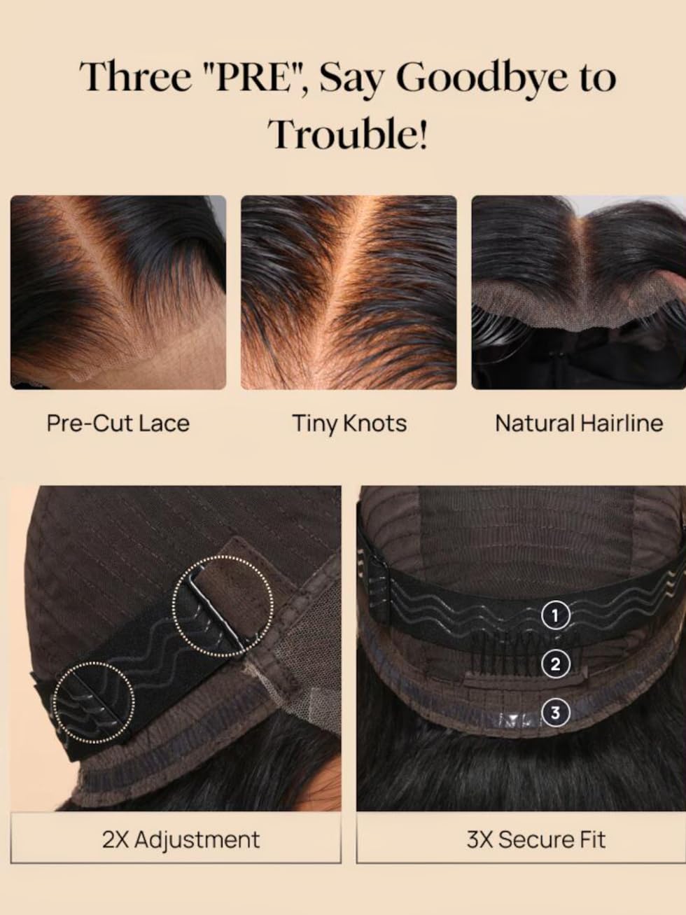 UNICE 18-inch curly wig on model with flowing curls