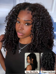 UNICE invisible knots glueless wig close-up highlights natural lace