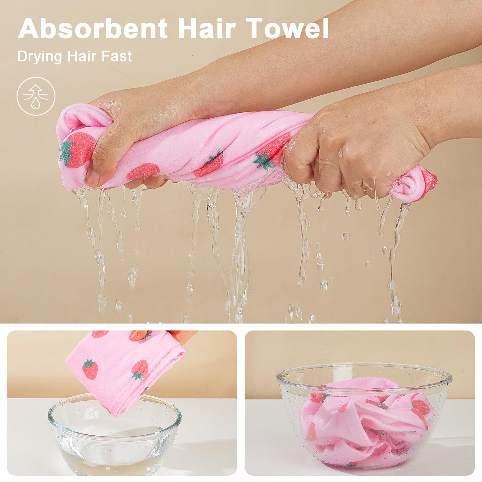 Unicorn Castle towel with secure elastic loop keeps it in place