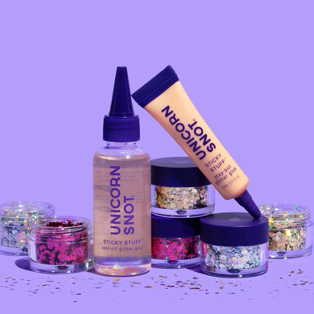 Unicorn Snot festival glitter look ready for party vibes