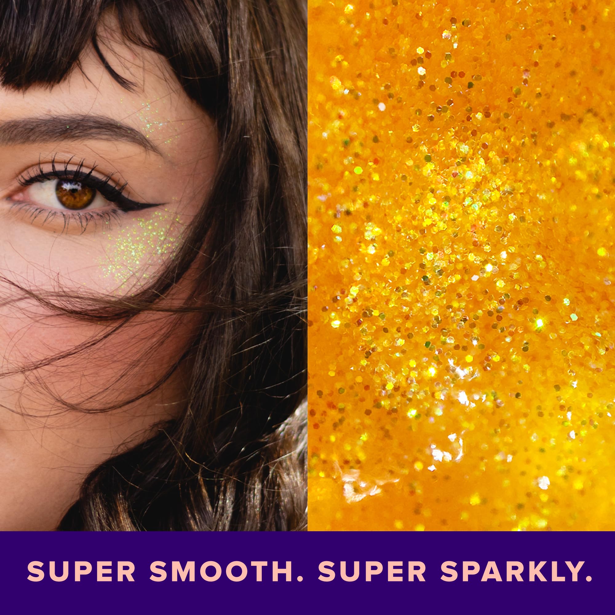 UNICORN SNOT festival-ready glitter boost for eyes, lips, and skin.