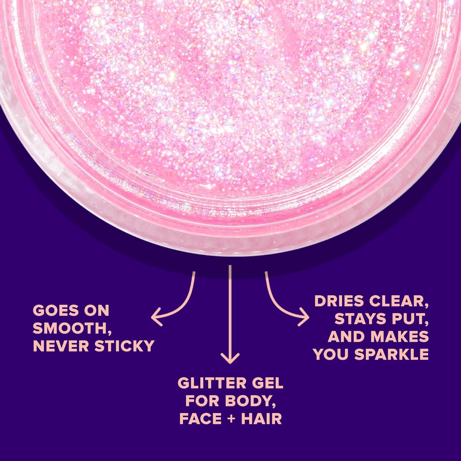 UNICORN SNOT glitter gel bling-hair adds shimmering accents