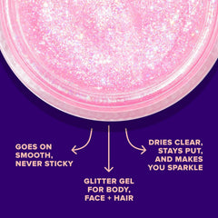 UNICORN SNOT glitter gel bling-hair adds shimmering accents