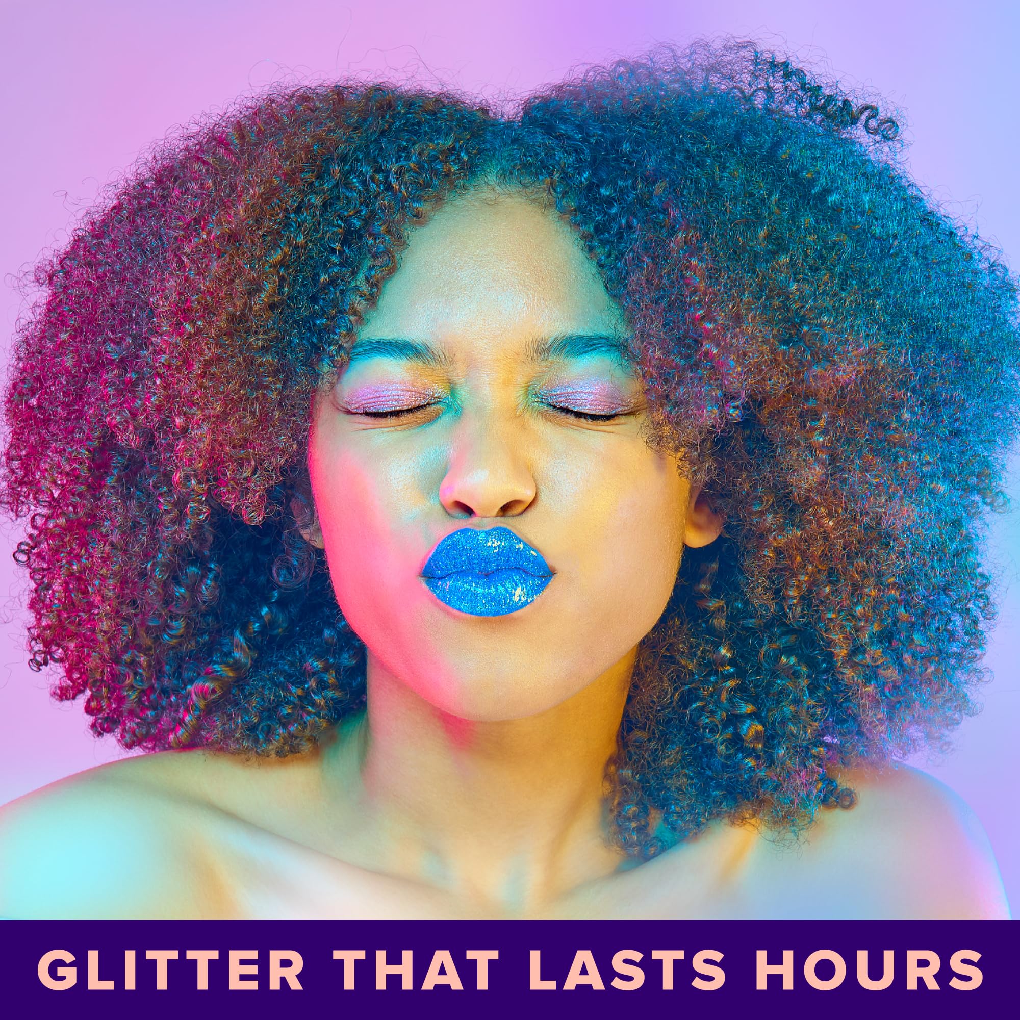 Plastic-free glitter close-up highlighting eco-friendly sparkle