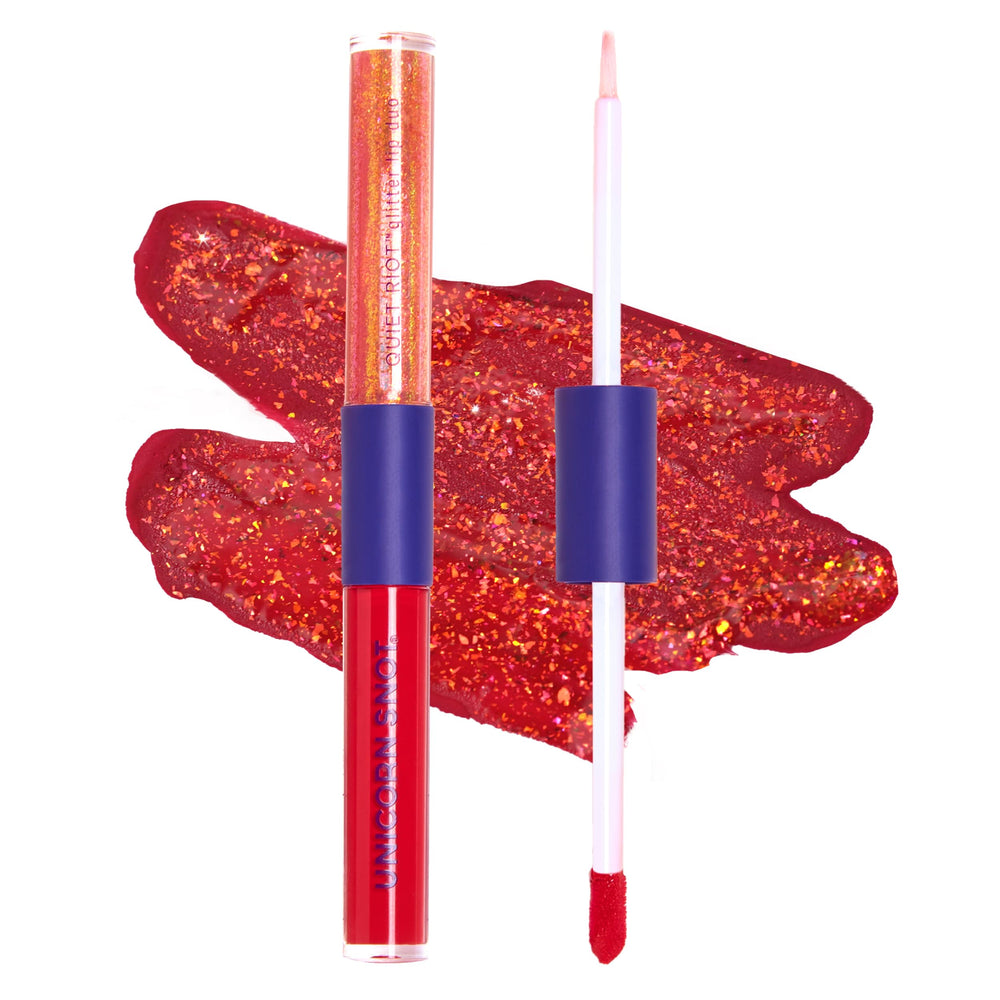 UNICORN SNOT Quiet Riot Clash swatch for bold red lips