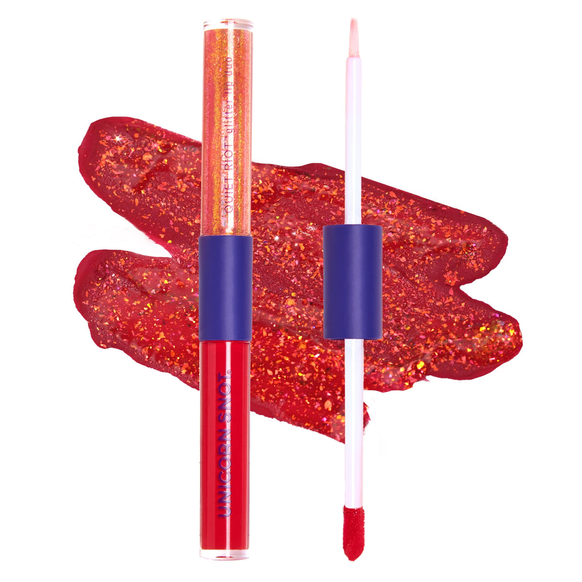 UNICORN SNOT Quiet Riot Clash swatch for bold red lips