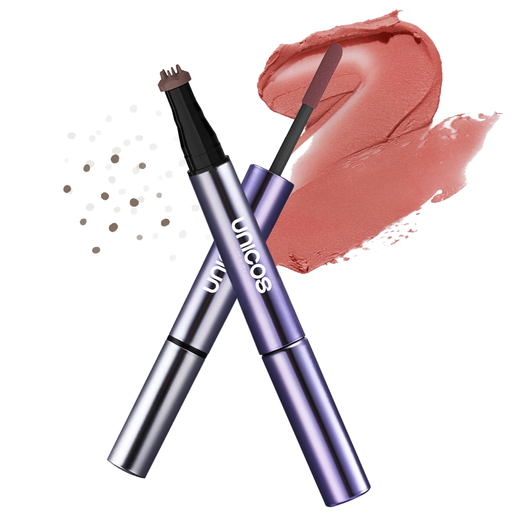 Unicos Freckle Stamp cap close-up showing precise applicator for natural freckles.