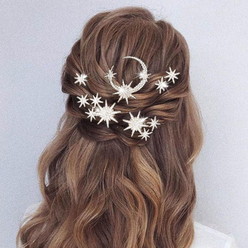 Unicra prom/bridesmaid hair decor adds charm to event styling.