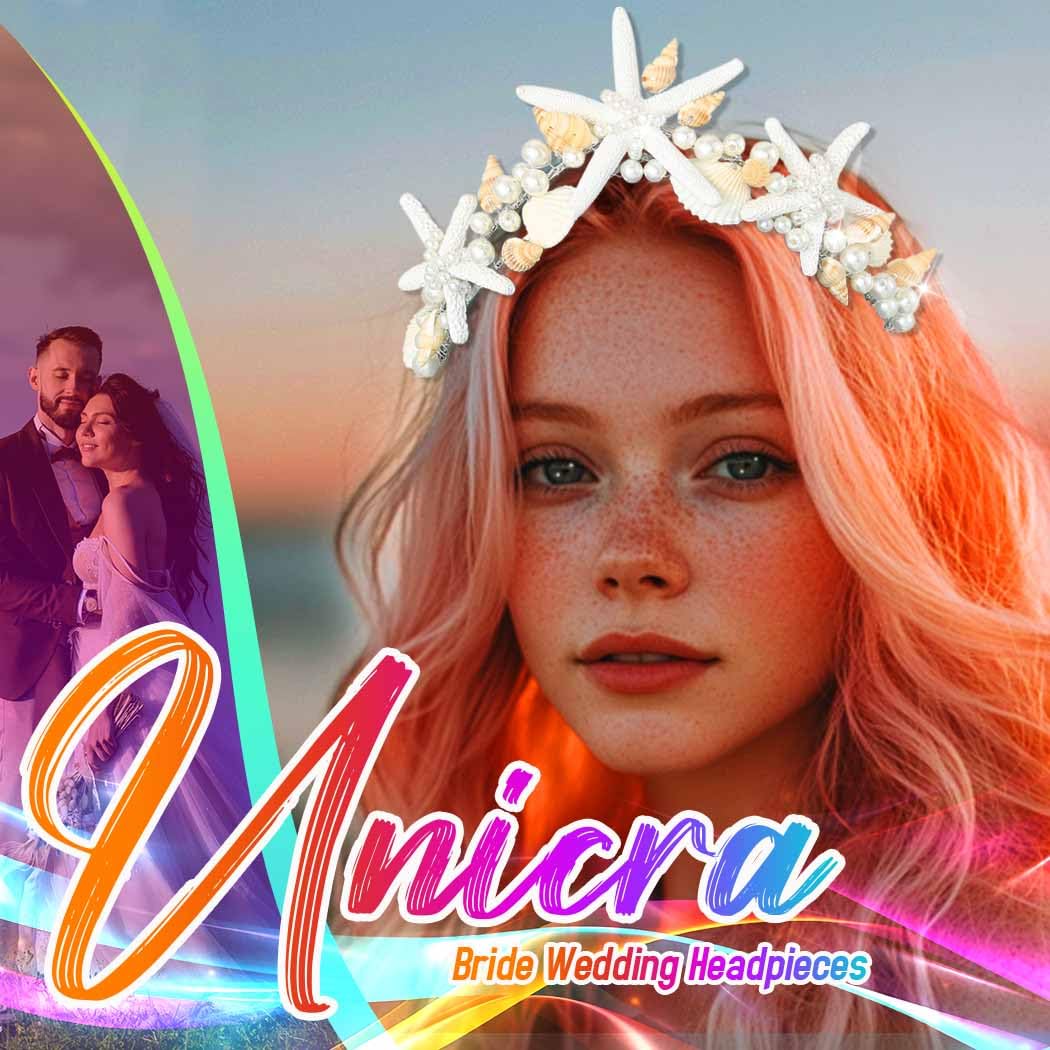 Unicra Starfish Crown For Costume Party adds magical whimsy to outfits