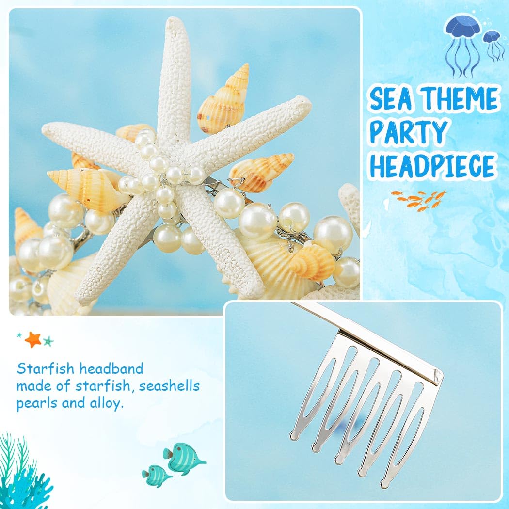 Unicra Starfish Headband Bohemian Style elevates beach-inspired looks