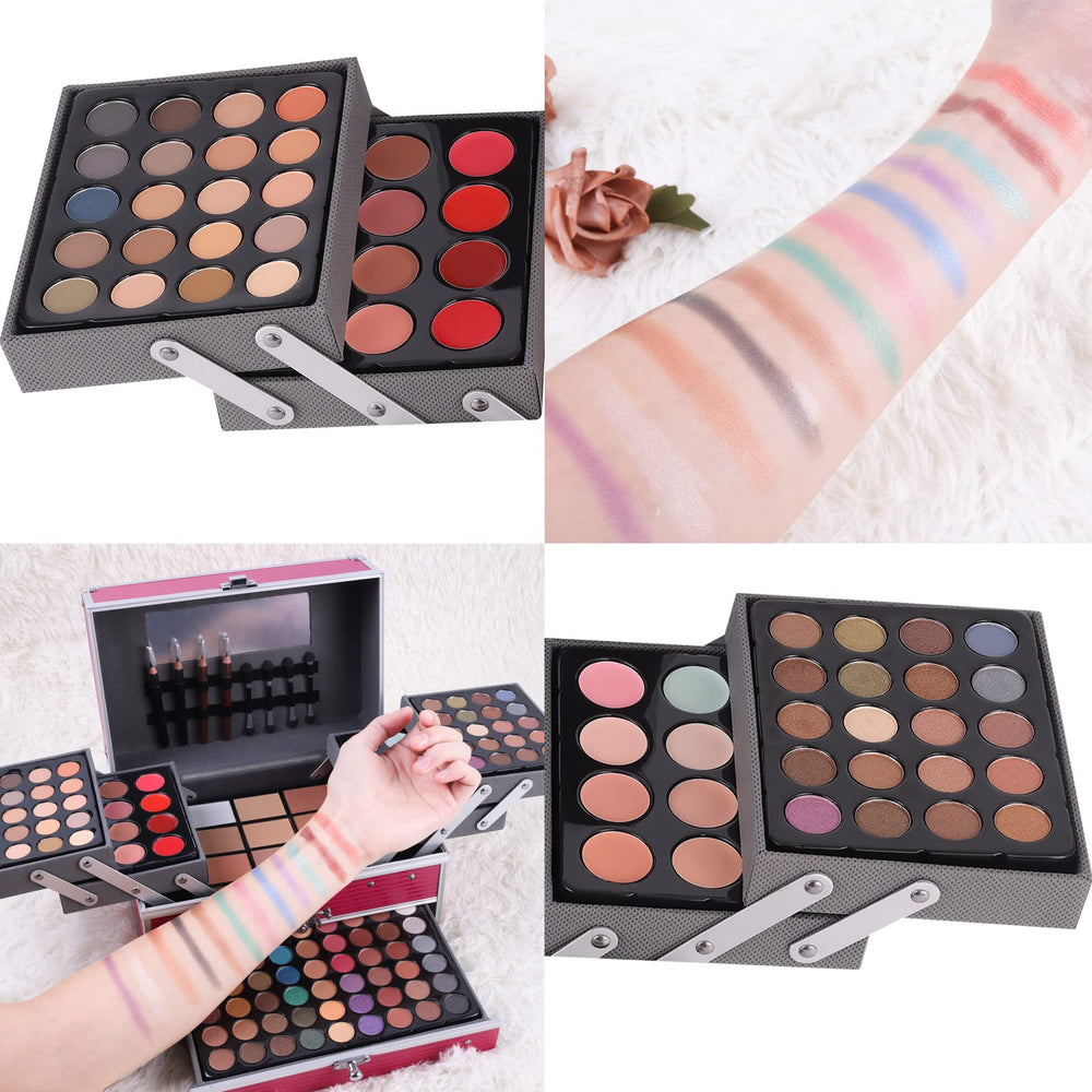 UNIFULL 132-Color eyeshadow palette details reveal vast color options