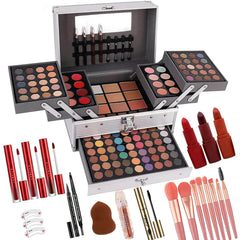 UNIFULL 132-color makeup kit case open showcases diverse colors for versatile looks
