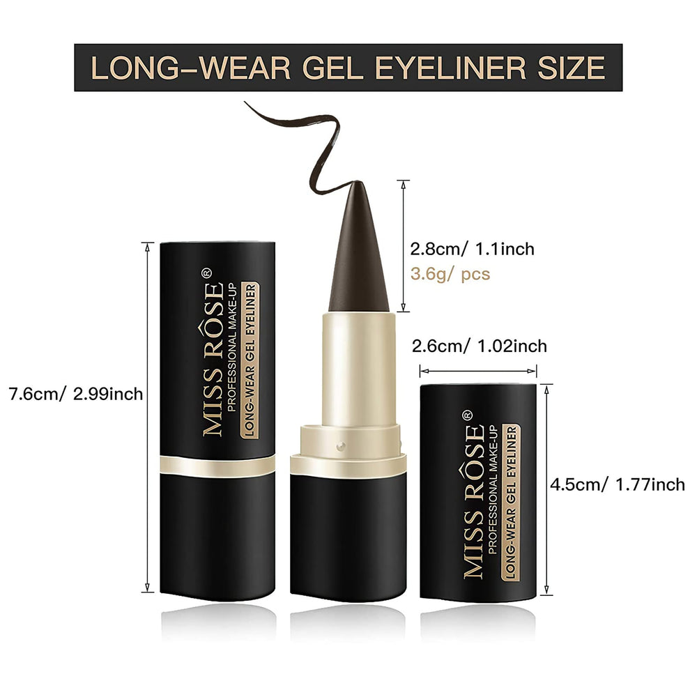 UNIFULL eye contour-fit design shown on the eyelid for precise lines.