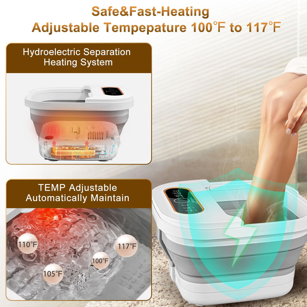 UNIFULL Foot Spa featuring remote control for convenient operation.