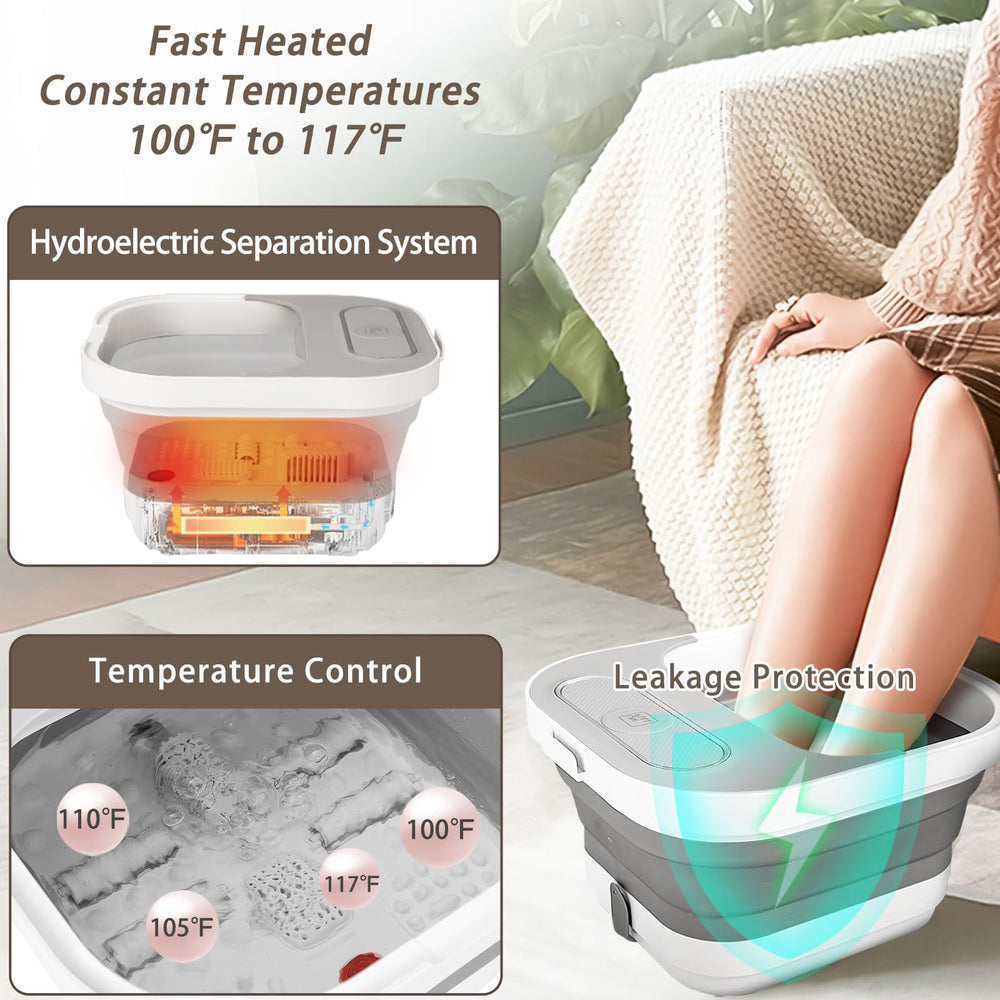 UNIFULL foot spa red light provides ambience and cleanliness between sessions.