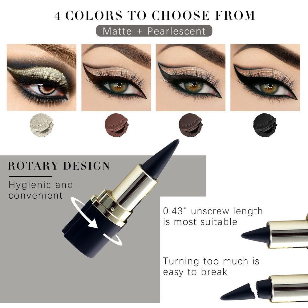 UNIFULL gel eyeliner cream texture swatch shows rich black, matte finish.