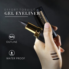 UNIFULL rotating-design eyeliner demonstrates easy, clean application.