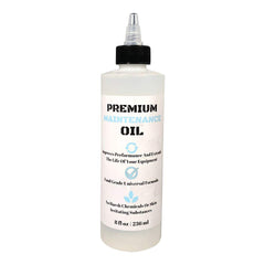 UniKitchen Premium Lubricating White Oil 8oz bottle offering rust protection for shavers and clippers.