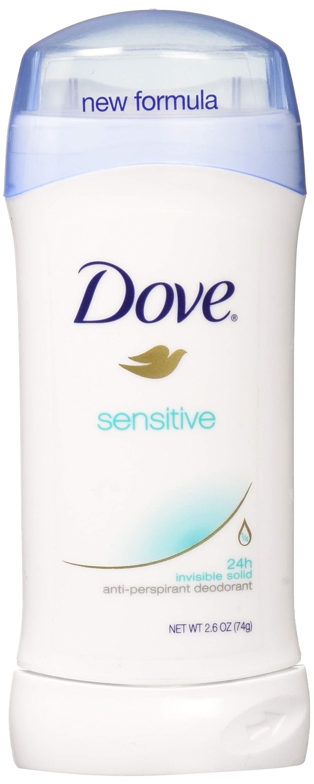 Unilever ZDove anti-perspirant front view for sensitive skin with 24-hour protection.