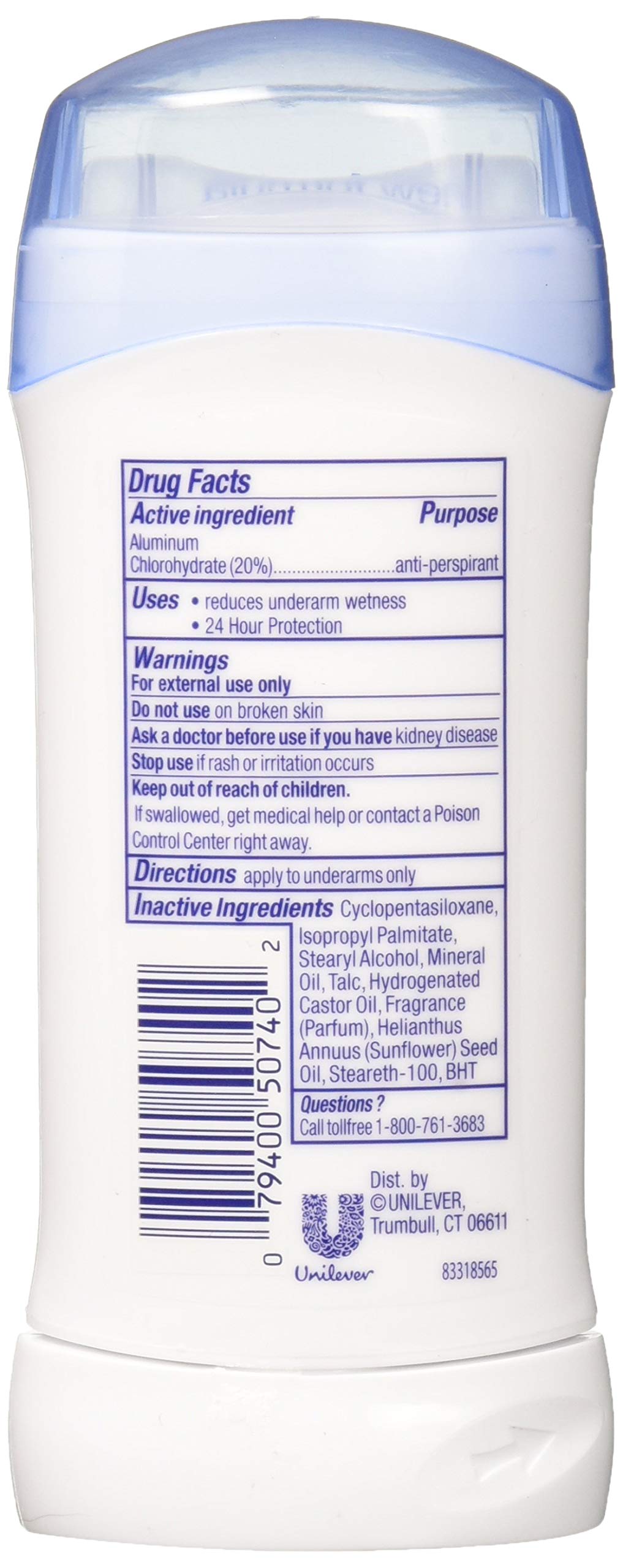 Unilever ZDove anti-perspirant pack-of-3 image highlighting value and long-lasting protection.