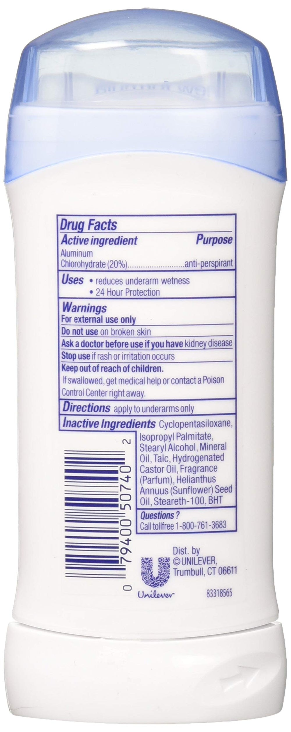 Unilever ZDove anti-perspirant pack-of-3 image highlighting value and long-lasting protection.