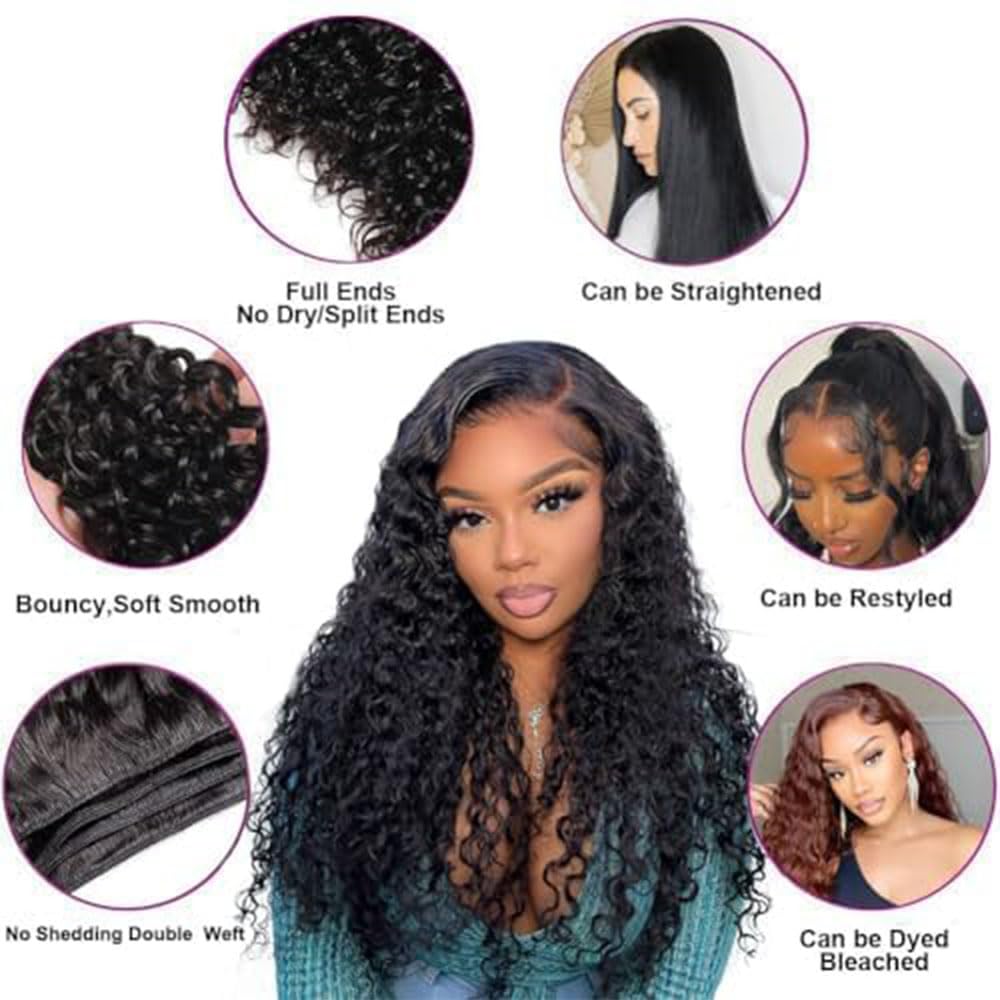 UNILO water wave bundles close-up, shows texture and movement for versatile styling ideas