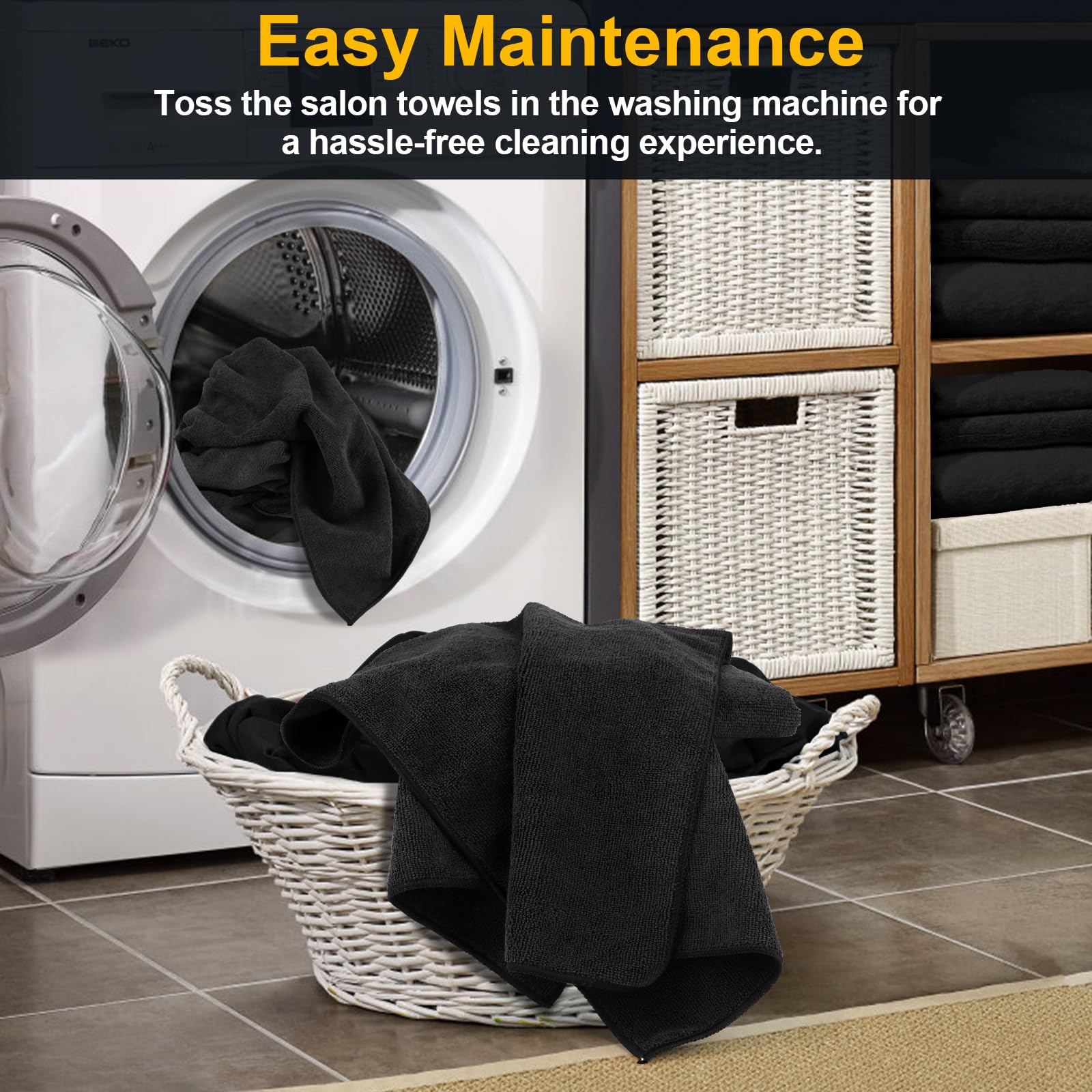 UNIMADE easy-care machine-washable towels designed for busy studios.