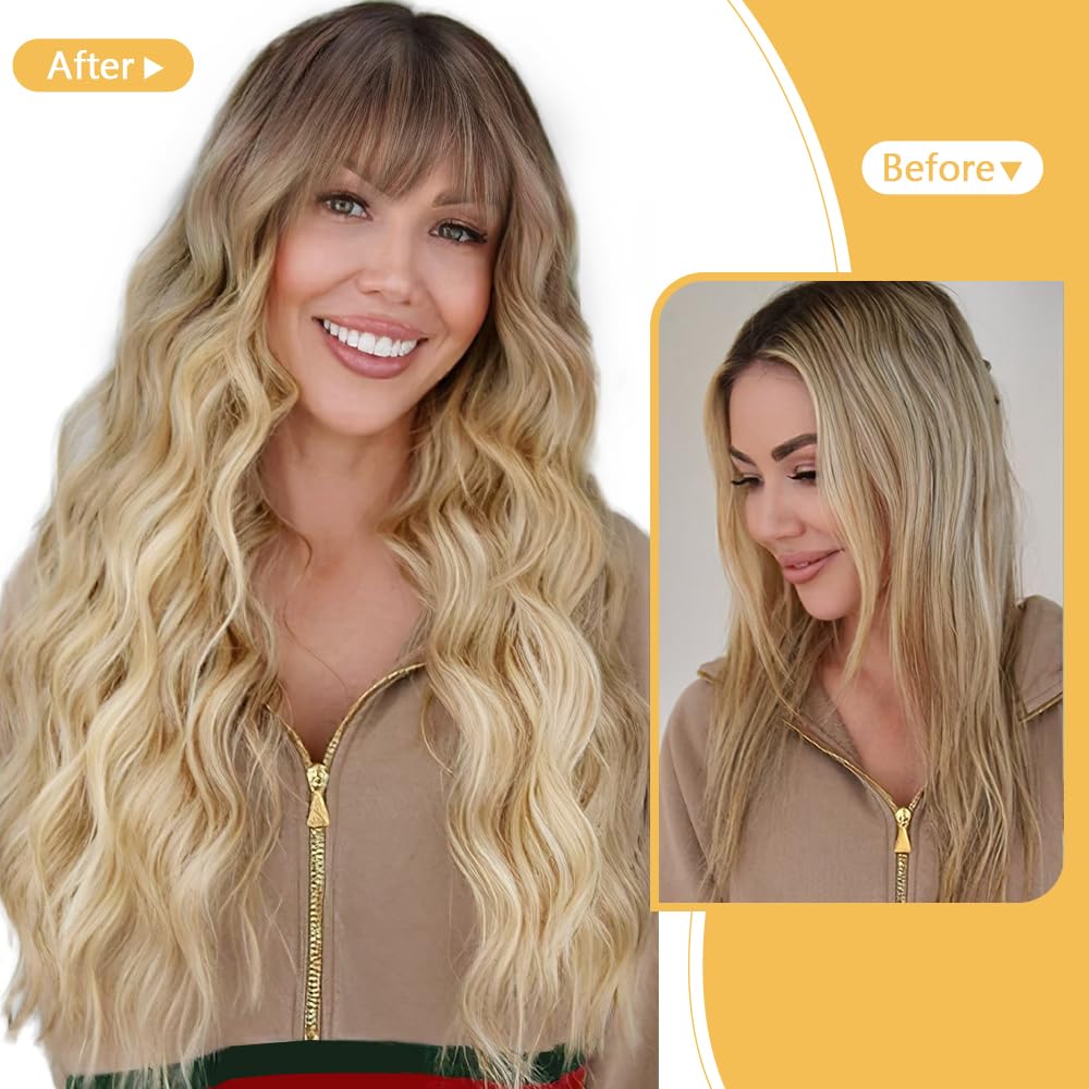 UNNYMGER natural bangs and styling options for various looks