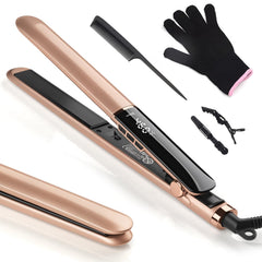 UNOBEY hair straightener with ceramic floating plates for smooth, snag-free styling.