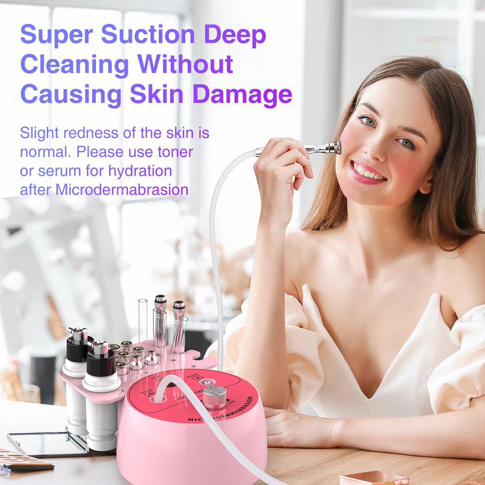 UNOISETION glass tubes for effective blackhead extraction and pore cleansing.