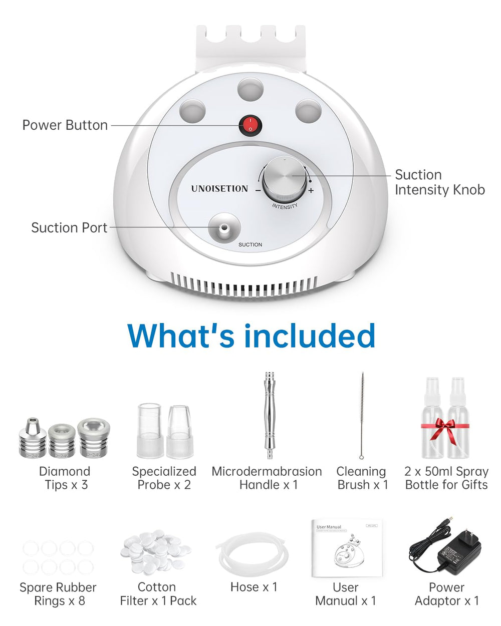 UNOISETION at-home skincare routine setup with glow outcomes.