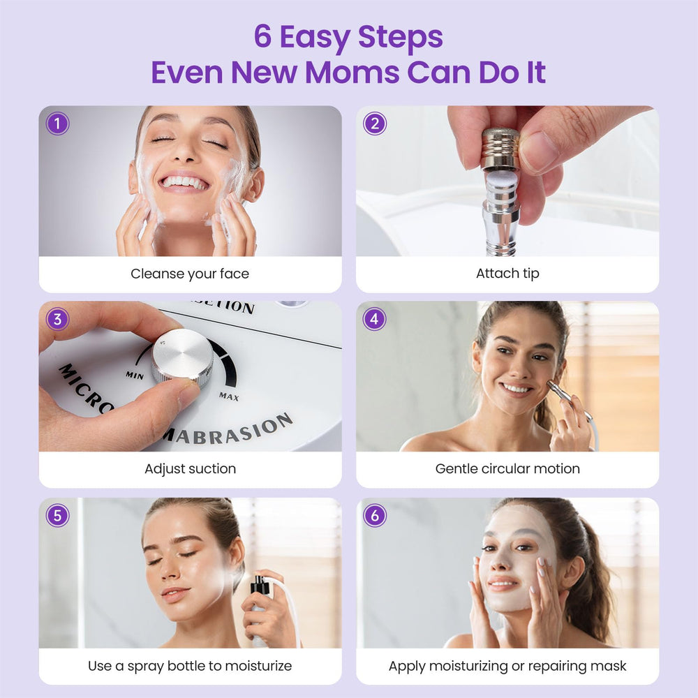 UNOISETION Glow after use suggests brighter skin with regular at-home care.