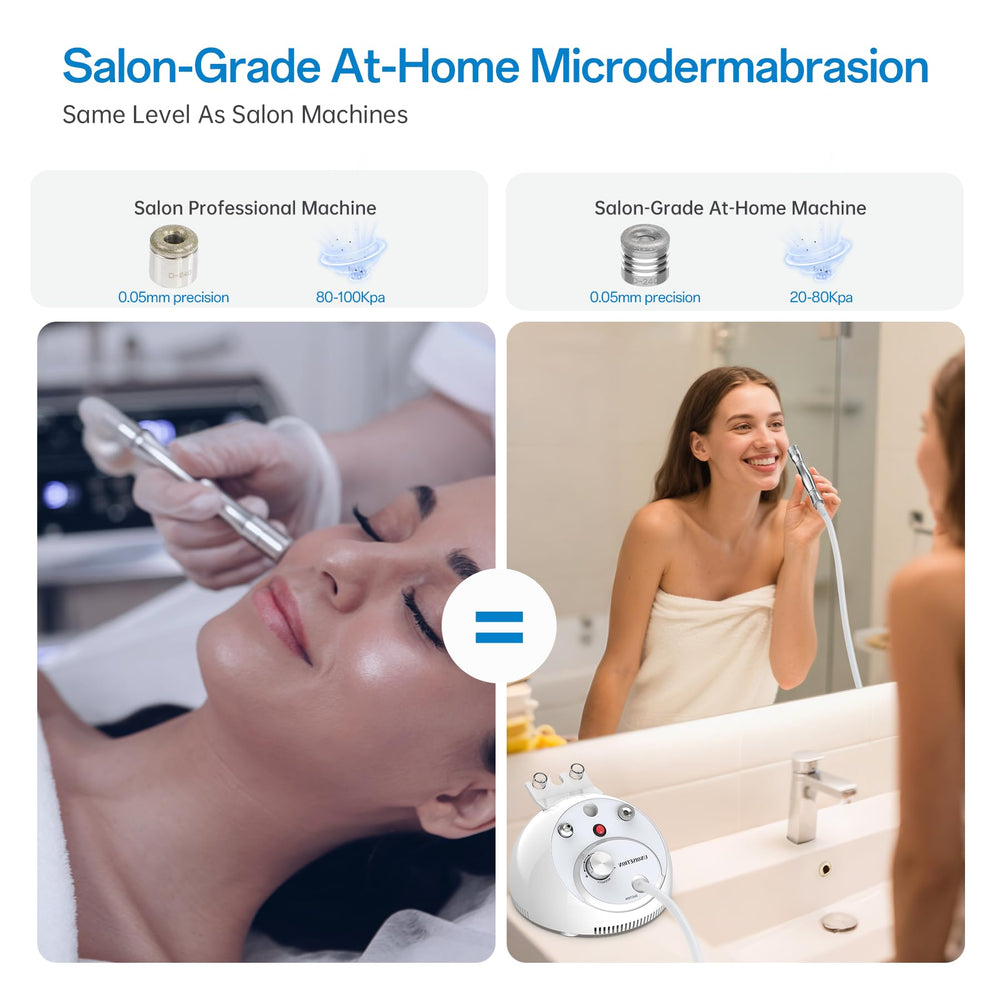 UNOISETION suction probes close-up for deep pore cleansing.