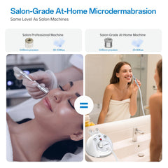 UNOISETION suction probes close-up for deep pore cleansing.