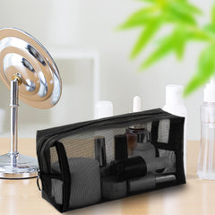 Unoutur mesh cosmetic bag travel-compact view for quick access